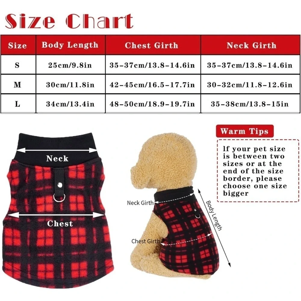 Jacket Warm Dog Clothes Winter Outfits for Puppy Small breed Dogs Cat Pets
